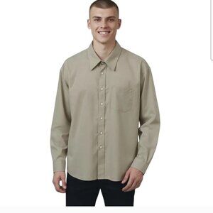 Croft & Barrow Classic Fit Long Sleeve Button-front Shirt Workwear Men's L